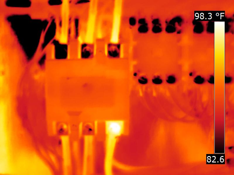 Thermal image of the above picture
